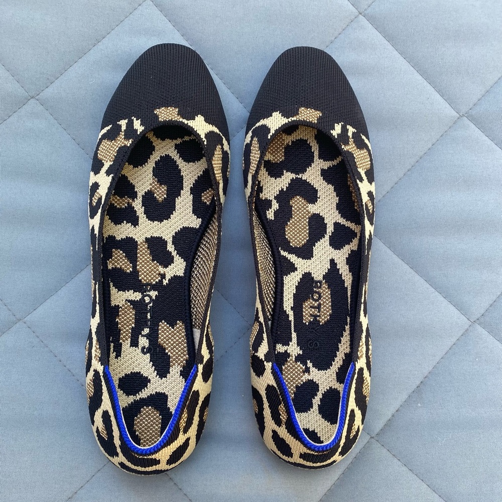 Rothy’s Desert Cat Square Cap Toe Flats size 10.5